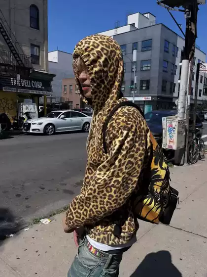 Trendy and Popular C/E Mikus Style Leopard Print Hoodie, Wild and Trendy