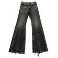 Black and Gray Slightly Flared