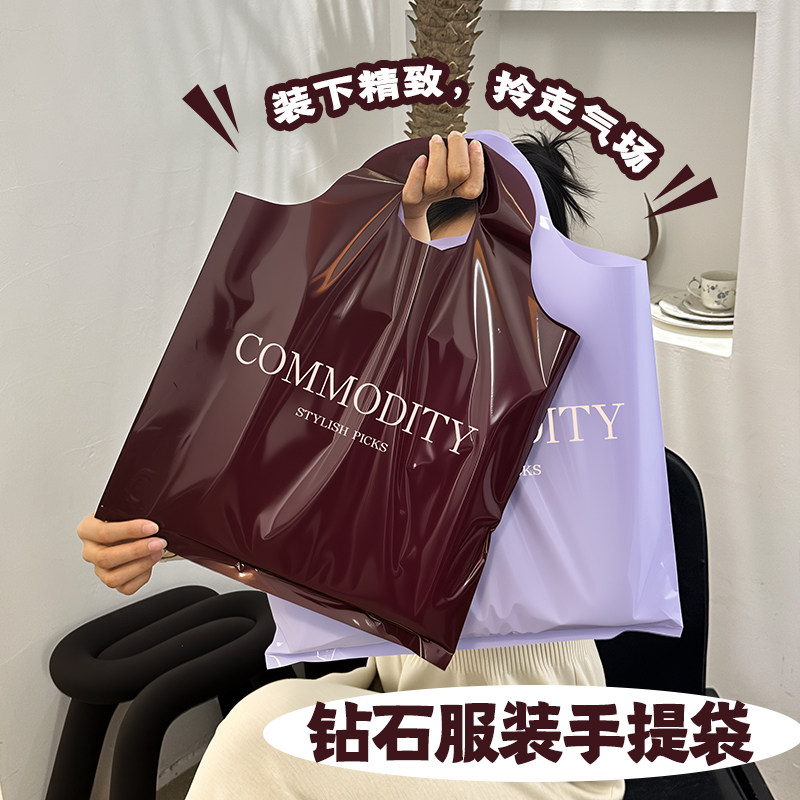 服装店手提袋时尚礼品袋内衣包装袋小饰品购物袋定制塑料袋Y279