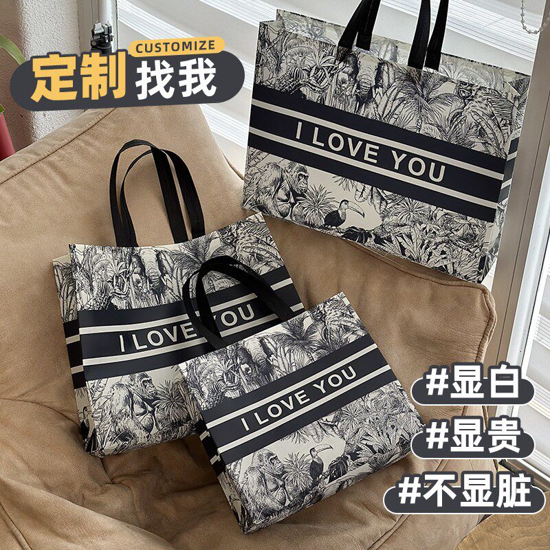 时尚无纺布手提袋服装店袋子定制高级礼品袋衣服包装袋购物袋Y26