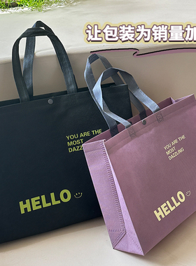 新款包装袋服装店手提袋38节礼品袋简约购物袋无纺布打包袋J29