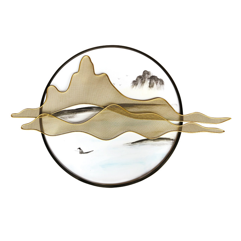 中国厅背景墙面装饰品餐厅新中式禅意墙饰沙发客铁艺壁挂玄关墙饰|ruв категории Домашний быт, роспись - от Buy2taobao.com для оказания профессиональной услуги покупки агента Taobao