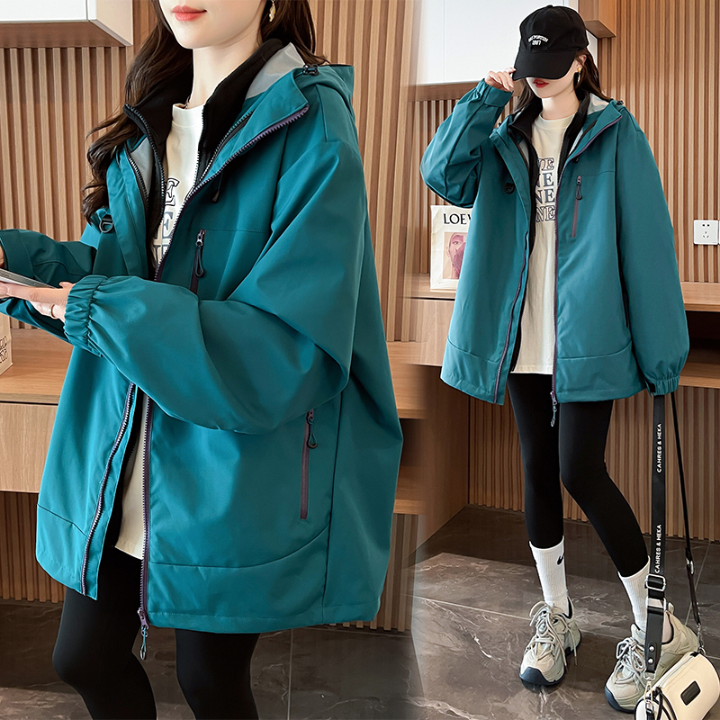 美式三合一可拆卸冲锋衣外套男女