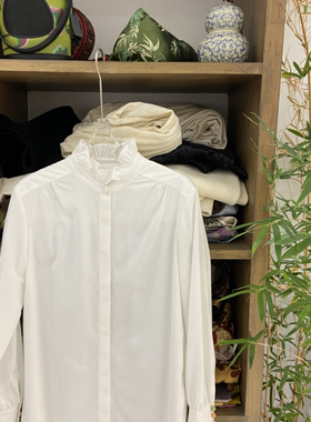 一善家国风新中式-26年早春立领长袖通勤衬衫G135