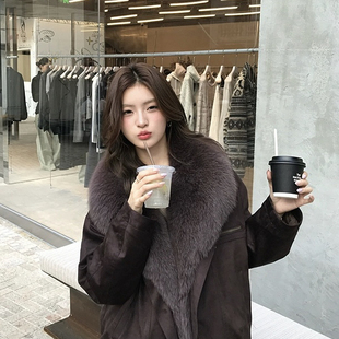 善毛皮草外套羽绒服(配毛领狐狸毛真毛不可拆卸)(含90鹅绒)E801