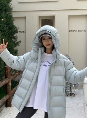 一善可溯源花苞帽泡芙中长羽绒服外套保暖羽绒服外套251121