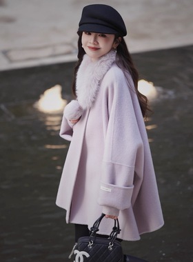 一善羊毛外套(配可拆卸真狐狸毛毛领)（含69.2绵羊毛）25FMY4554