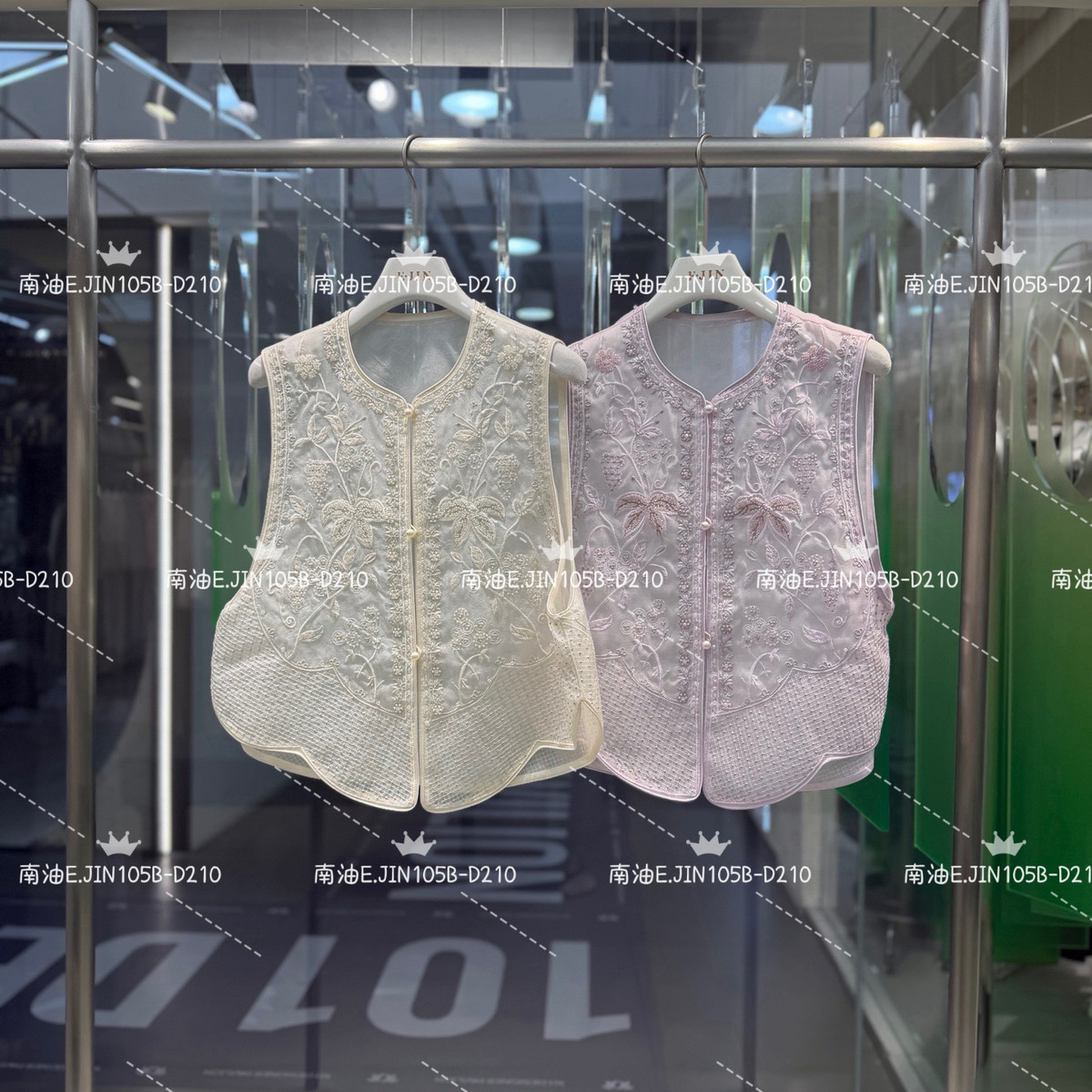 一善上新新中式刺绣舒适显瘦马甲jl-FM0328