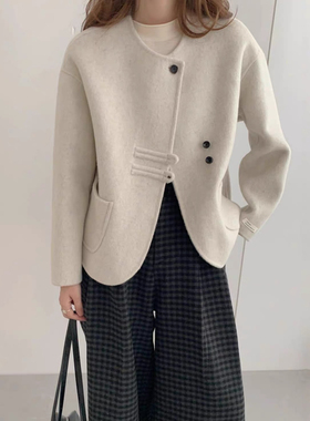 一善韩系小个子高级感气质显瘦羊毛外套（含70.2羊毛）YS20-94331