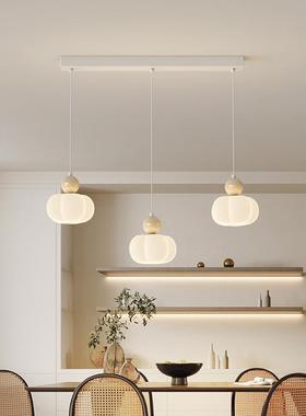 The chandeliers at the restaurant are a little bit of modern