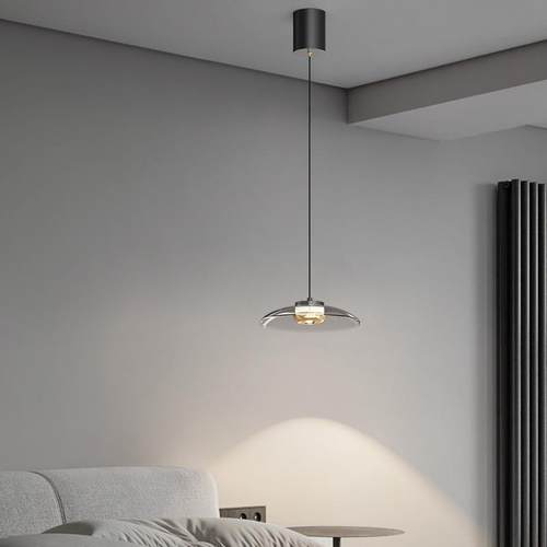 A chandelier at the modern Janeys. A Nordic Ideas High-Sens