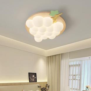 the Nordic childrens bedroom vine lamp creative The wood