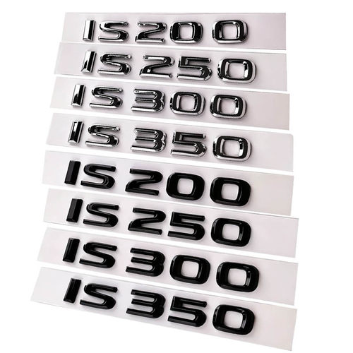 适用雷克萨斯凌志IS200 IS350 IS250 IS300L车标改装后尾标志标贴
