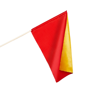 演出道具旗红黄双面舞蹈儿童学生跳舞比赛体操运动会方队表演红旗