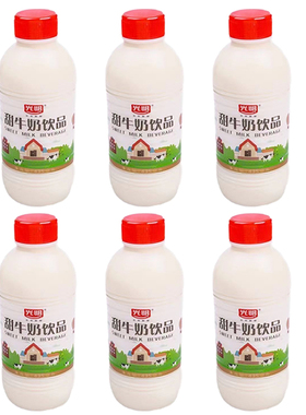 光明甜牛奶饮品435ml瓶装甜味奶营养早餐常温含乳饮品