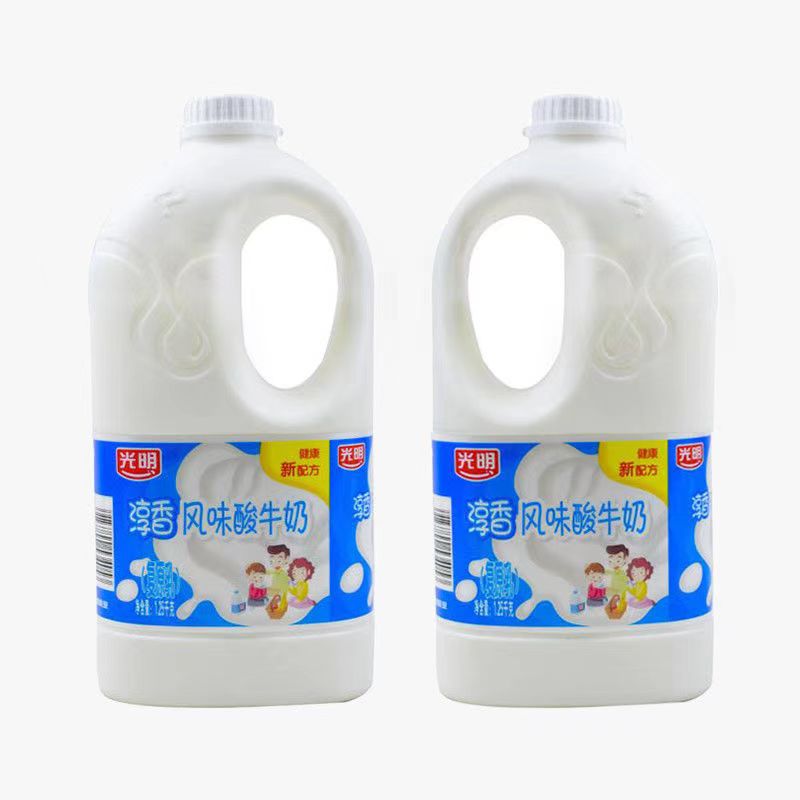 光明淳香大桶酸奶1.25kg风味酸牛奶低温早餐奶水果捞炒酸奶