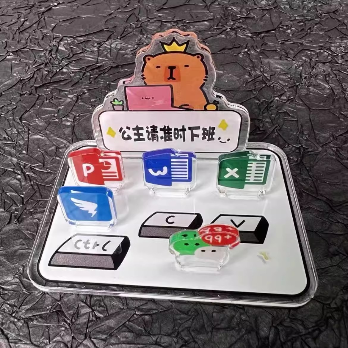 可爱卡皮巴拉水豚周边亚克力
