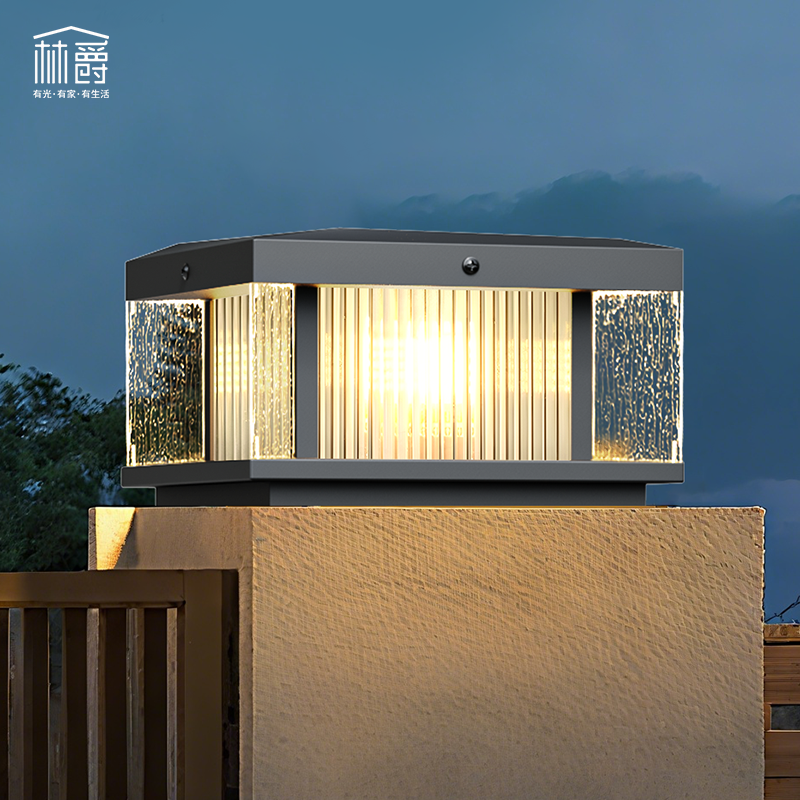 太阳能柱头灯户外防水庭院围墙