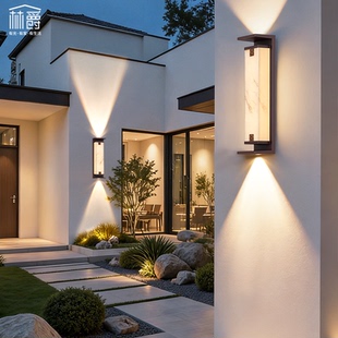 户外壁灯防水太阳能别墅大门两侧柱子壁灯壁挂灯室外露台庭院灯