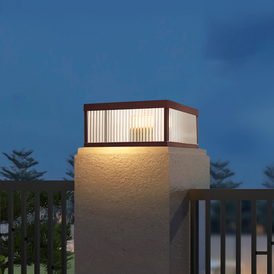 柱头灯林爵咖色户外防水