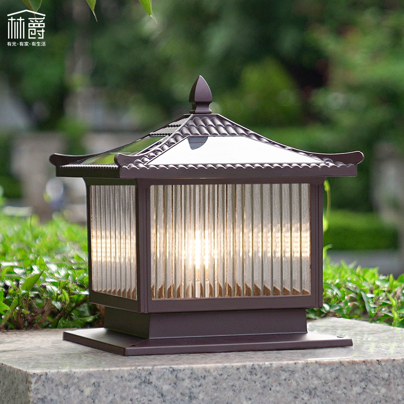 太阳能柱头灯防水防锈LED柱头灯