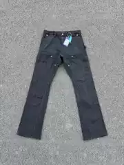 Vujade Flared Back-Zipper Jeans, Lumberjack Pants, Kenijima Same Style, Cleanfi Style Vibe Long Pants