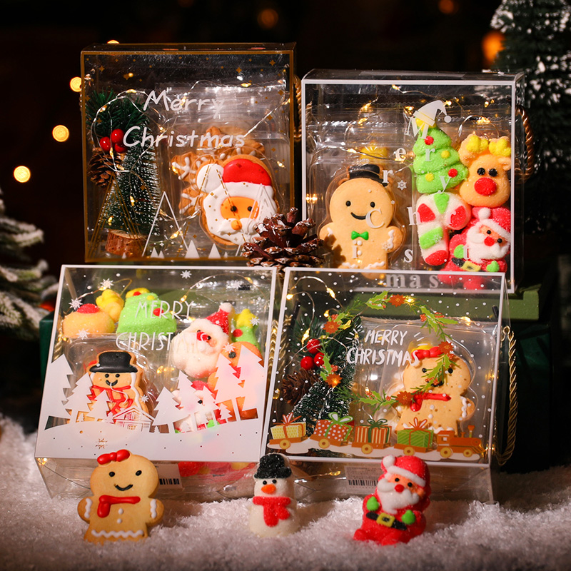 圣诞曲奇饼干姜饼人独立包装裱花装饰小饼干零食礼盒圣诞节礼物