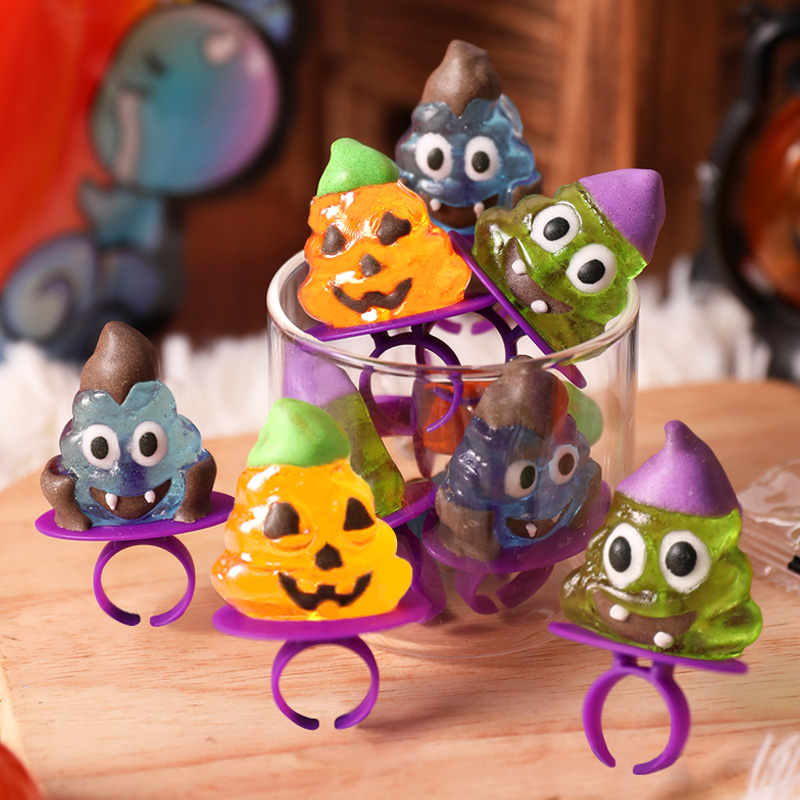 万圣节糖果搞怪便便糖南瓜糖戒指糖可爱halloween零食小礼品礼物