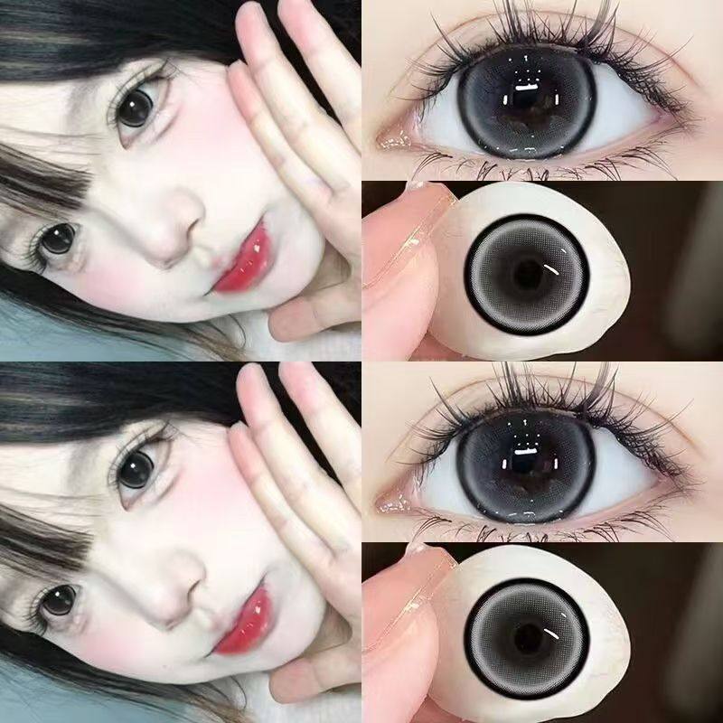 超大糖果屋灰色美瞳半年抛小直径自然隐形眼镜正品官方旗舰店TN