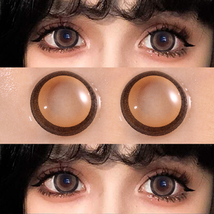 唐纳滋美瞳半年抛2024女新款棕色大直径14.5mm隐形眼镜盒旗舰店TN
