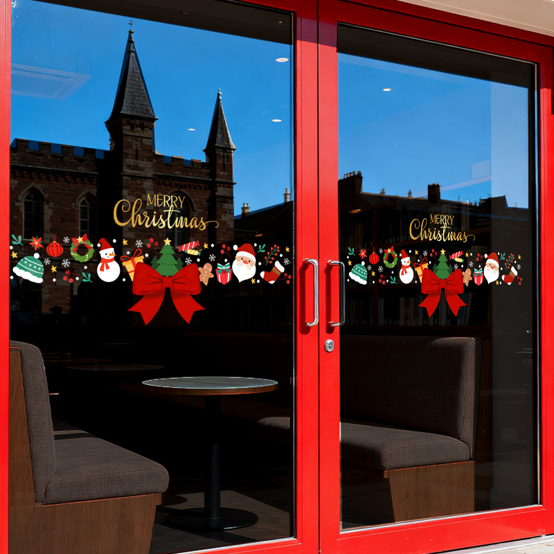 圣诞节装饰品贴纸圣诞氛围布置