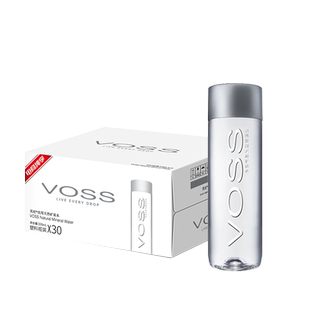 VOSS芙丝天然矿泉水弱碱性水饮用水330ml*30瓶*2箱