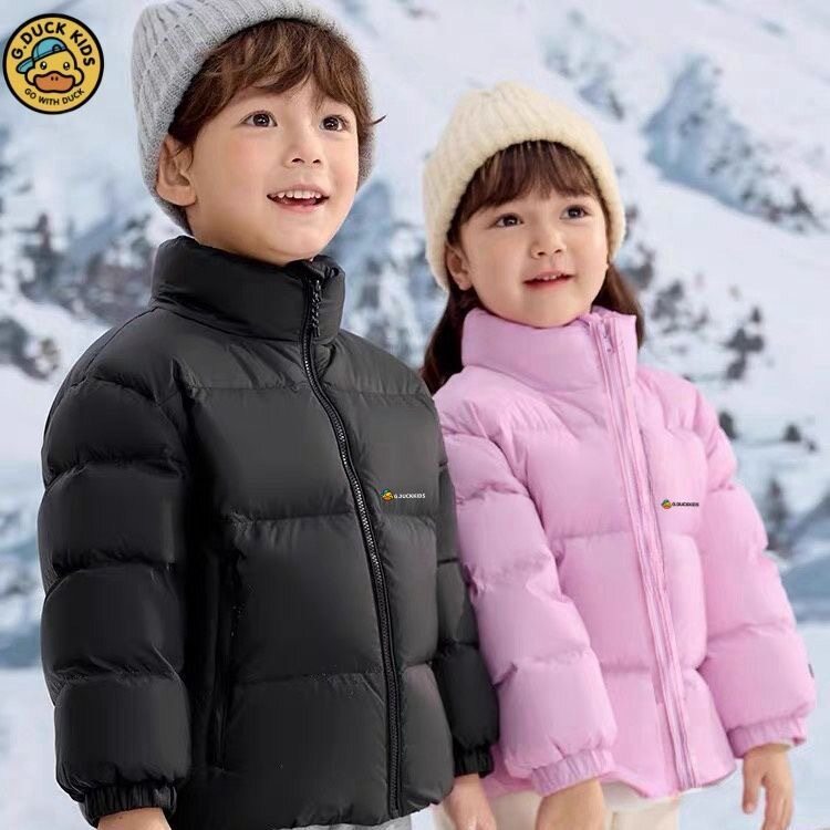 小黄鸭儿童立领白鸭绒羽绒服男女童秋冬装洋气时髦轻薄外套保暖