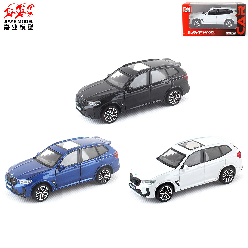 宝马X3M合金声光开门回力越野车