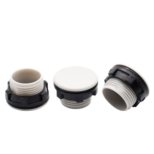 Y090 LAY37信号灯按钮开关面板塞孔塞堵塞冒堵头开孔22mm 16灰黑