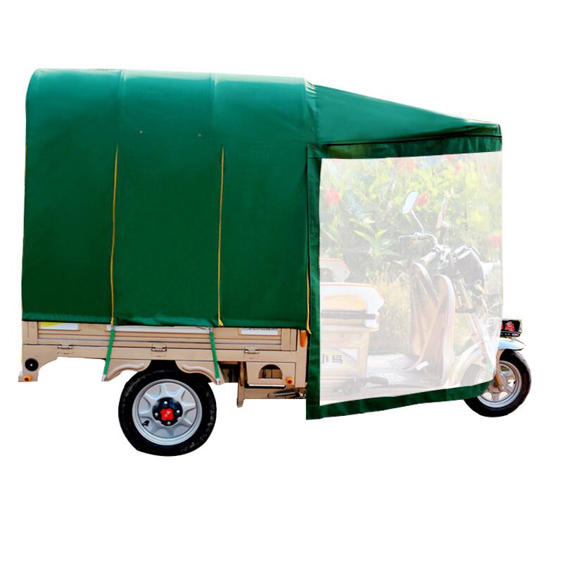 电动三轮车车棚遮阳棚挡雨蓬方管折叠全封闭三轮车棚篷雨棚红色车