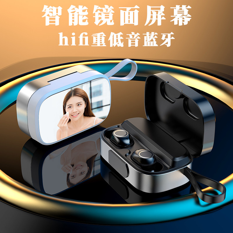 金属9D真无线蓝牙耳机适用于oppo/Reno6/5/4/pro+K9/7/findx3软塞专用realme真我x7/A72/53/oppo无线耳机原装