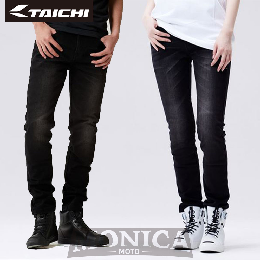 TAICHI冬季摩托车骑行防摔牛仔裤