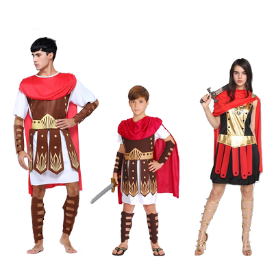 成人男女cos希腊罗马战士衣服