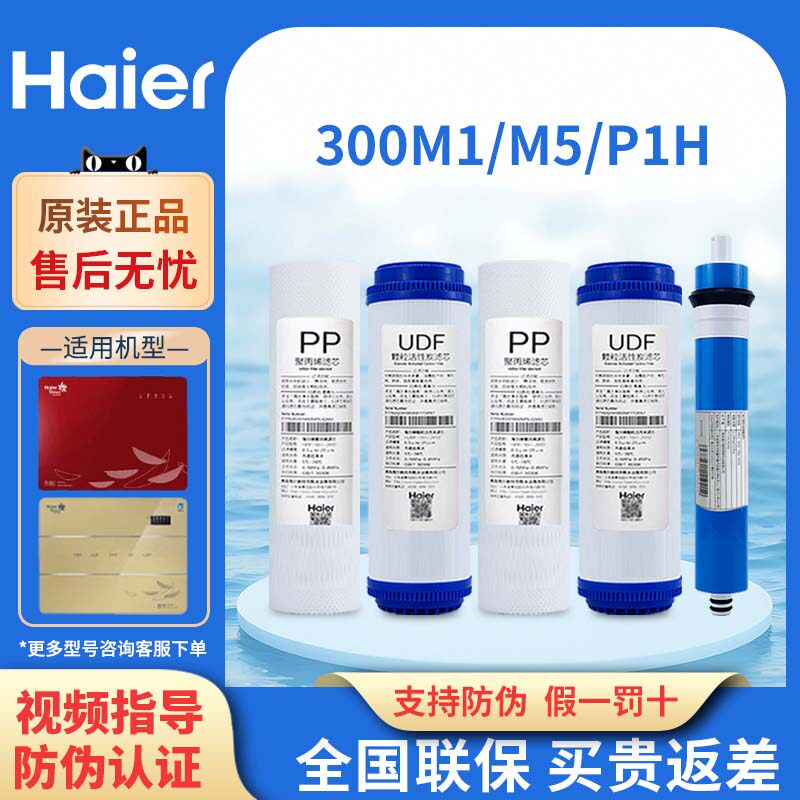 海尔净水器滤芯HSNF300M1/M5/P1H/B1/B5/P8智净施特劳斯原装正品