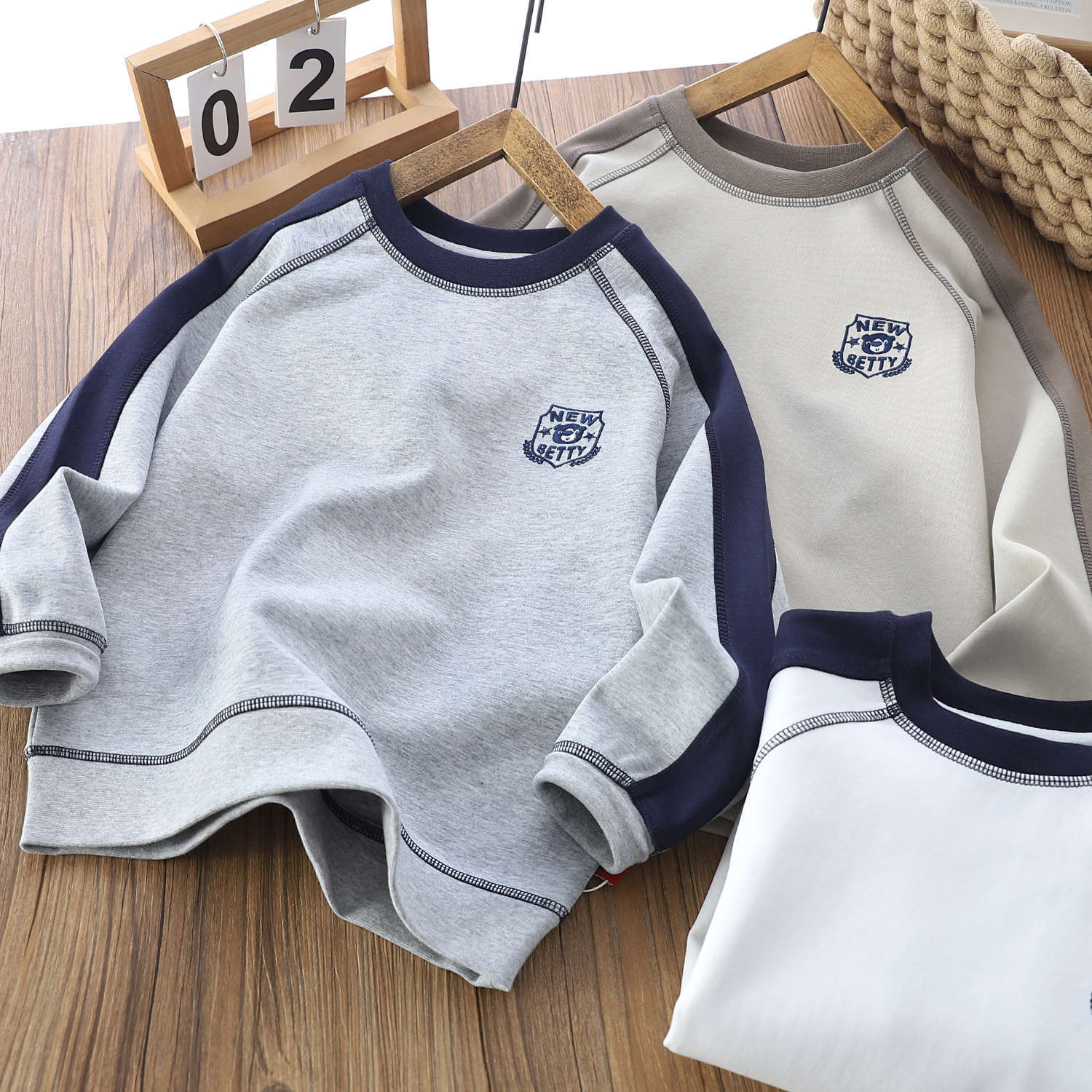 男童卫衣春秋装新款春季休闲运动拼接个性潮痞帅气童装中大童上衣