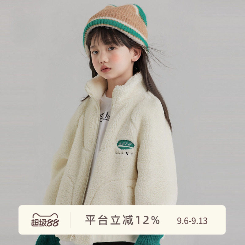 亲子装儿童外套仿羊羔绒款图片