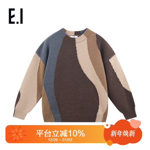 ei童装儿童保暖针织衫休闲毛衣