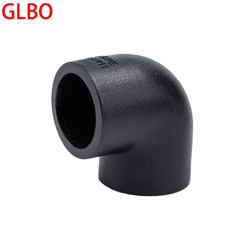 GLBOpe水管配件热溶管材管件90°弯头等径弯头加厚pe63(2寸)10个