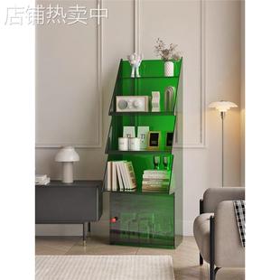 亚克力家居收纳置物架餐厅边柜卧室储物柜角落书架落地多层置物柜