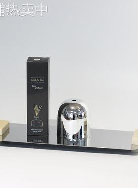 轻奢托盘摆件设计师艺术客厅样板房售楼处卧室香薰收纳盘软装饰品