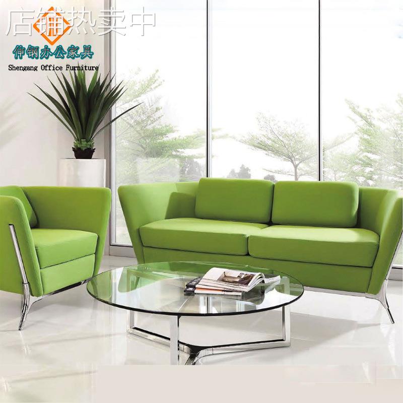 絨布沙发茶几组合家用休闲私密创意客厅转角按摩东莞办公家具