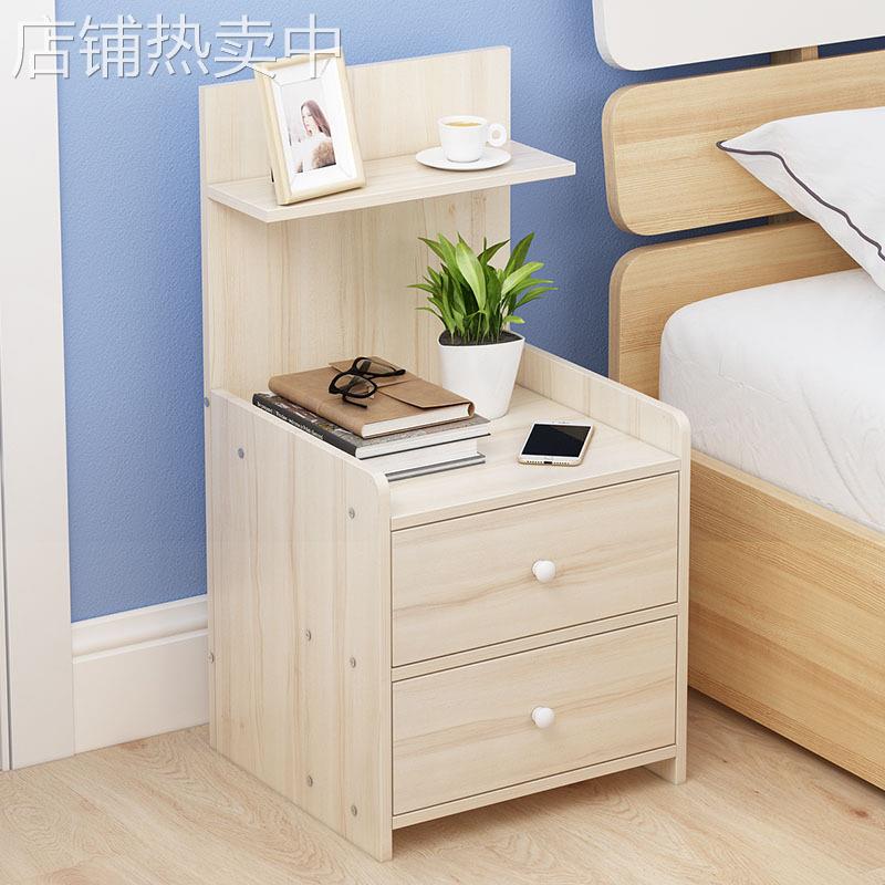 欧式简约床头柜防木颜色床边柜 抽屉式收纳柜卧室现代床头小柜子