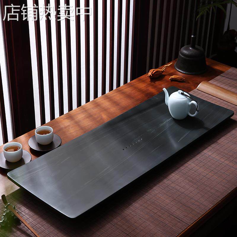 皇庭玉石茶盘简约设计家用办公大号小号石材茶盘厂家直供免费刻字