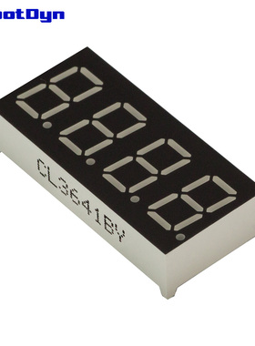 5pcs = 4-Digit 7-segts LED Display tube, decimal, WHITE, BLE